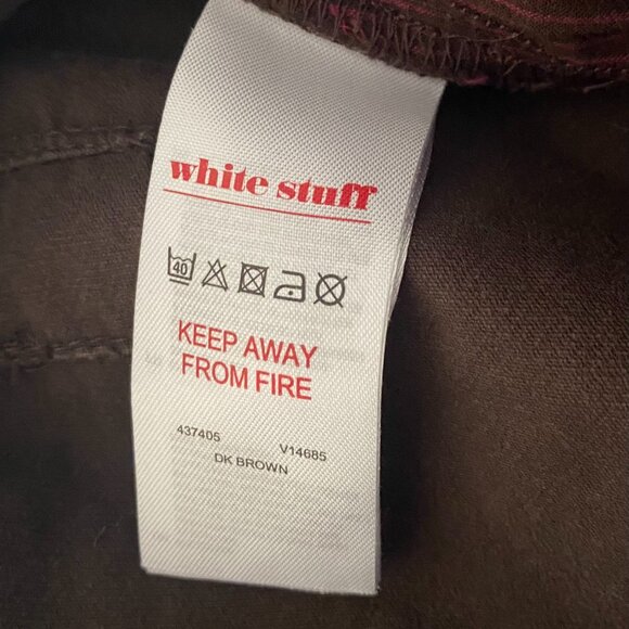 White Stuff Wide Leg Cropped Cords - Picture 10 of 11